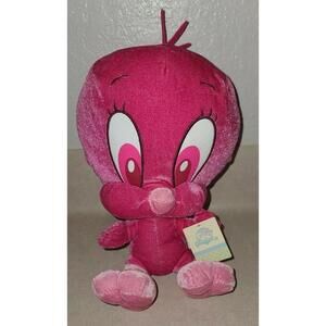 Baby Looney Tunes Plush Tweety Bird Hot Pink Warner Brothers Nanco Stuffed NWT